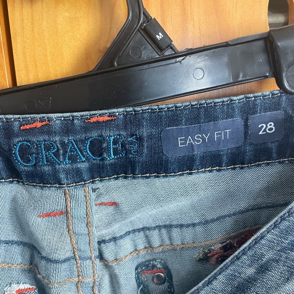 Grace in LA embroidered jeans size 28 - Picture 8 of 10